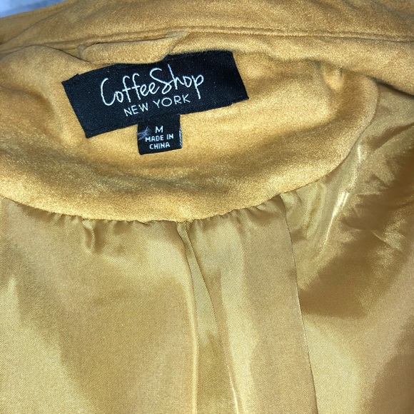 COFFEESHOP StitchFix Suede Mustard Moto Jacket - Picture 6 of 7